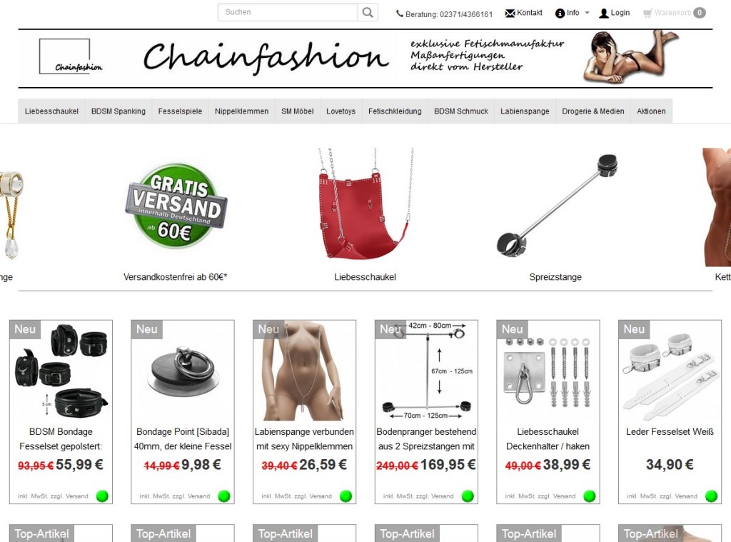 Chainfashion.de Online Shop