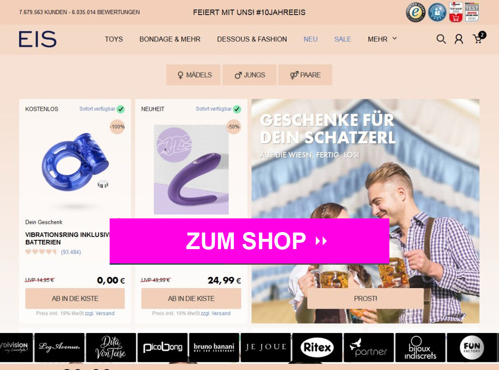 Eis.de Online Shop